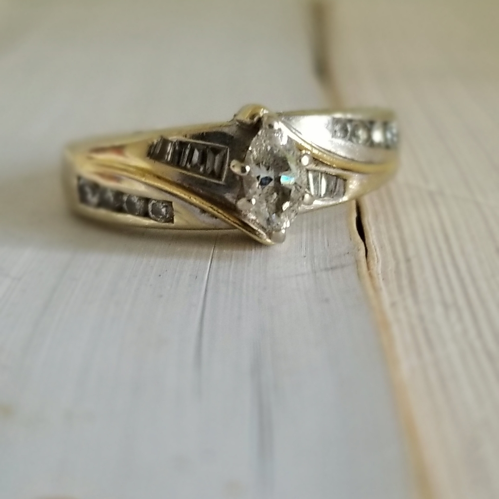 Leo Schachter LSC leo diamond vintage ring  14k - Picture 13 of 16